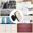 thumbnail image 5 of 4 Pcs Cabinet Handle Drawer Pulls Carrot Knobs with Screws Square Furniture Office Cabinet Knob Decoration, 5 of 7