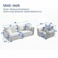 thumbnail image 6 of High Quality 3-Seater Sofa with Linen Fabric & Wooden Frame | Modern Living Room, 6 of 8