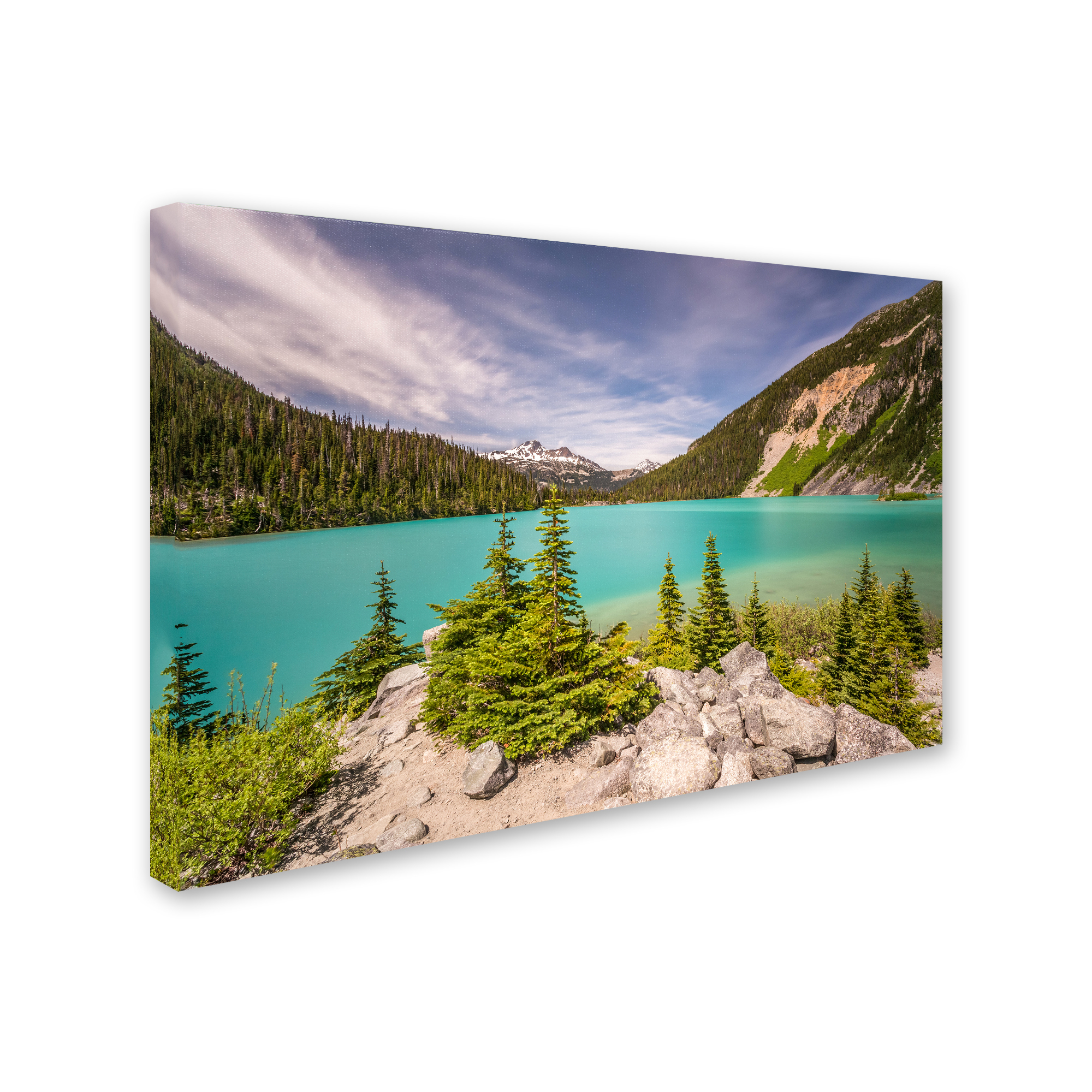 Pierre Leclerc 'Upper Joffre Lake' Canvas Art 16 x 24