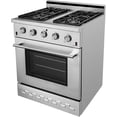 thumbnail image 2 of NXR SC3055 30" Natural Gas Range & EH3019 Under Cabinet Hood Bundle, Stainless Steel, 2 of 11