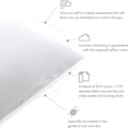 thumbnail image 5 of Ultra Silk Like Beauty Pillow Cover - Blend of 85% Nylon and 15% Spandex Means This Cover Is Designed to Keep Hair Tangle Free and Helps Skin - Bonus Matching Hair Scrunchie, White, Standard, 5 of 5