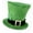 A, variant on Shamrock Green Top Hat Leprechaun Styling Hat with Unique Golden Buckles Wide Brimmed Western Cosplay Wear