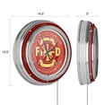 thumbnail image 3 of Fire Fighter 14 Inch Neon Wall Clock, 3 of 6