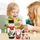thumbnail image 5 of Muñecas rusas de anidación Matryoshka de madera para niños, juguete educativo de bloques apilables, 5 of 7