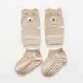 thumbnail image 3 of Uuszgmr Baby Sock 1-2 Years Infants Toddlers Mid Calf Length Socks 1 Pair Lace Kneecap Long Stockings Ruffled School Socks Khaki, 3 of 3