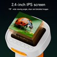 thumbnail image 4 of Yellow Kids Handheld Digital Microscope (Model 395) - 1000X Magnification 2.4" IPS Eye-Care Screen, 2MP HD Camera with 8 Adjustable LED Lights, Rechargeable 600mAh Battery, PC Compatible (Windows &, 4 of 6