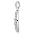 thumbnail image 2 of Finest Gold Sterling Silver Rhodium-Plated Polished CZ Tree of Life Pendant, 2 of 4