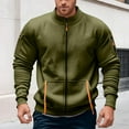 thumbnail image 4 of KHONTS,Men's Zip up Hoodless Sweatshirts Lightweight Jackets Athletic Casual Running Gym Workout Streetwear Tops GN2 XXXL, 4 of 6