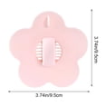 thumbnail image 3 of UNLLLL Flower Sink Stopper, Basin Plug with Hair Catcher, Flexible Rubber Drain Strainer Cover, Seals Tightly for Bathroom Washbasin, for Kitchen Sink (Pink), 3 of 7