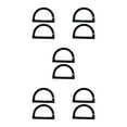 thumbnail image 2 of mmirethe 2Pcs Women Purse Handles Belt Replacement Handmade DIY for Tote Purse Making black D shape 5Set, 2 of 6