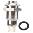 thumbnail image 2 of Button Switch, Waterproof Push Button Switch Pressure Resistant Flame Retardant Base  for Low Current Doorbells for Access Control Device Activation Red,Green,Blue,Yellow,White, 2 of 7