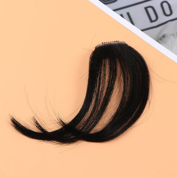 Raindrops  Fake Bangs Hair Clip Extensions for Women Clips Girls Fringe Woman Black