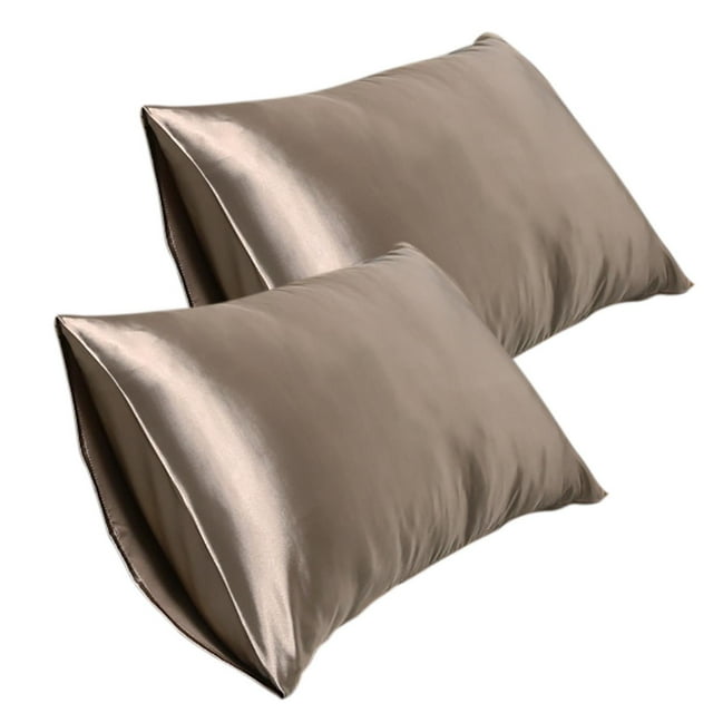 Meitianfacai Satin Pillowcase for Hair and Skin Queen,Silk Satin Pillowcase 2 Pack,Queen Size Pillow Cases Set of 2 with Envelope Closure, 20 x 30 Inches