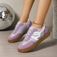 thumbnail image 2 of Women's Casual Shoes Fashion Suede Lace Up Flat Casual Shoes Comfortable Loafers For Daily Walking And Outing, 2 of 8