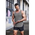 thumbnail image 4 of Camisa blanca sin mangas COOFANDY, corte holgado, 4 of 5