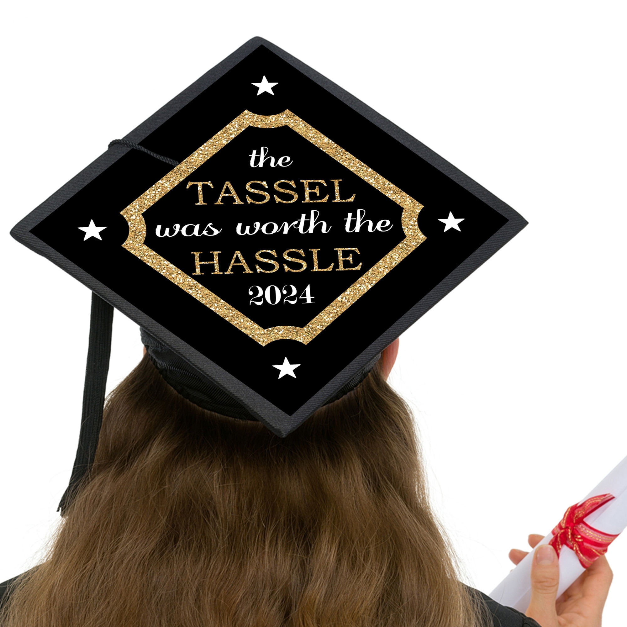 Isolated Graduation Cap With 2024 Charm On Gold Tassel Stock Photo -  Download Image Now - iStock