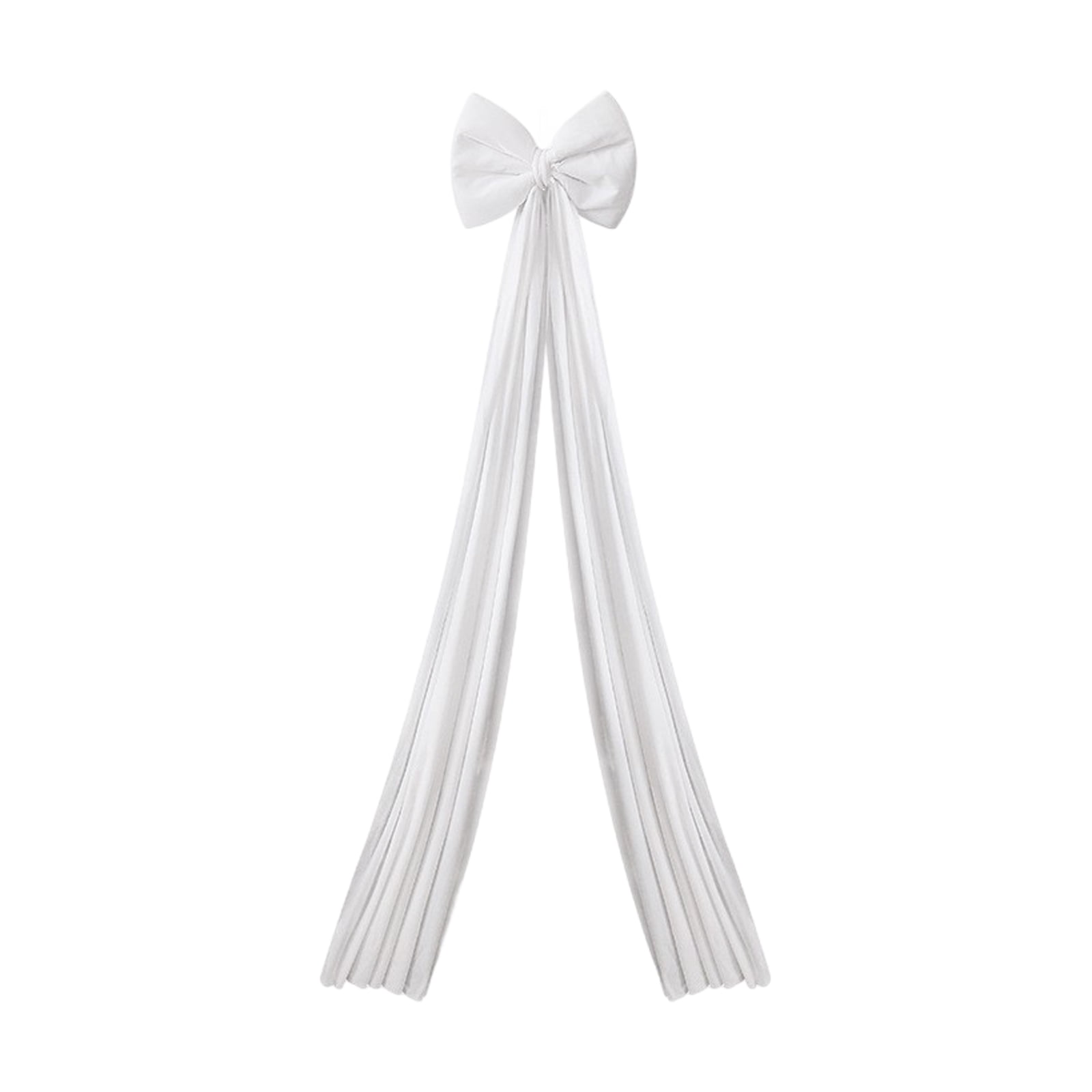 RUPKUL Christmas Decorations -Large Red Christmas Tree Bows 15.7×78.7" Giant Christmas Tree Toppers Bow with Long Streamers Wreath Wall Decor White