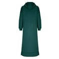 thumbnail image 4 of Winter Dresses for Women Pullover Maxi Dress Outfits Sweatshirts Dress 2025 Long Sleeve Casual Dress with Pocket, 4 of 8