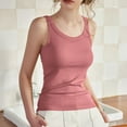 thumbnail image 4 of Karight Womens Tank Tops Built-in Bra Ribbed Cami Tanks Lightweight Undershirt Tank Tops, 4 of 6
