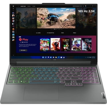 Lenovo - Legion Slim 5 16" Gaming Laptop 2560 x 1600 - Ryzen 7 7840HS with 16GB Memory - NVIDIA GeForce RTX 4060 - 512GB SSD - Storm Grey