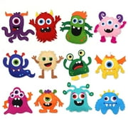 JTWEEN Sewing Kit for Kids Monster DIY Art Craft Felt Set Animals Preschool Beginners Educational Sewing Set Project Party Supplies for Boys Girls