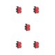 thumbnail image 1 of Yuarrent NERIES Manguera de propano Adaptador de estufa Instalación práctica Unión firme Resistencia al desgaste Estanqueidad al Rosca delgada para hilo delgado rojo 5piezas Yuarrent CBP186262, 1 of 5