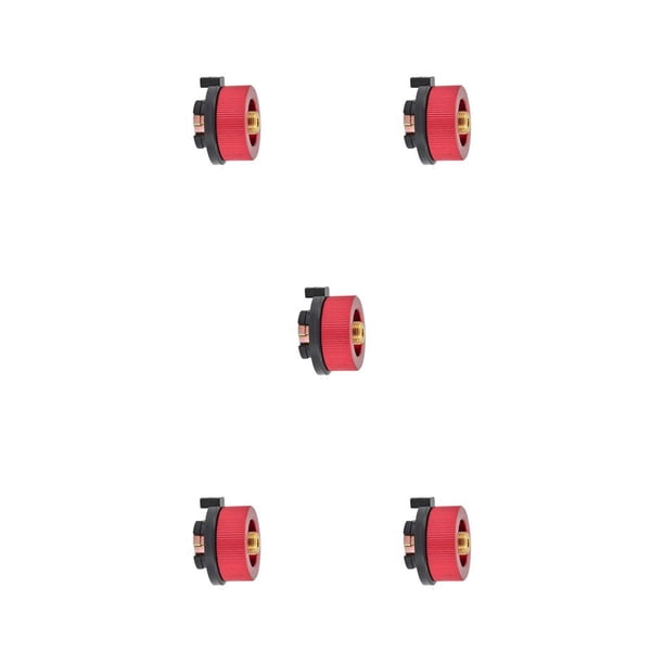 Yuarrent NERIES Manguera de propano Adaptador de estufa Instalación práctica Unión firme Resistencia al desgaste Estanqueidad al Rosca delgada para hilo delgado rojo 5piezas Yuarrent CBP186262