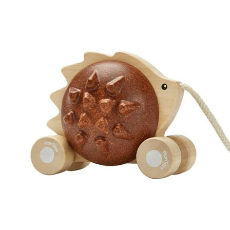 PlanToys Pull-Along Hedgehog - Brown