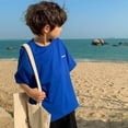thumbnail image 5 of Boys‘ Summer Short Sleeve T-shirt New Small And Medium Children‘s Round Neck Top Children‘s Casual Versatile Half Sleeve Fashion, 5 of 7