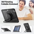 thumbnail image 5 of Decase for iPad Pro 11 Inch (2022/2021/ 2020/2018) Case,Rugged Shockproof Tablet Cover with 360° Rotating Hand Strap Foldable Hidden Stand,for iPad 11 (4th/ 3rd/ 2nd/ 1st) Generation,Black, 5 of 7