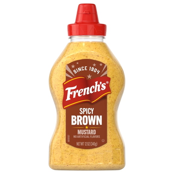 French's Spicy Brown Mustard, 12.0 oz Bottle