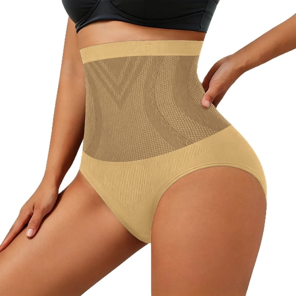 LIZUOJUN Under $3 Underwear Women High Waisted Body Shaper Tummy Control Butt Lifting Panties Shorts Thigh Slimmer Underwear Full Coverage S-2XL