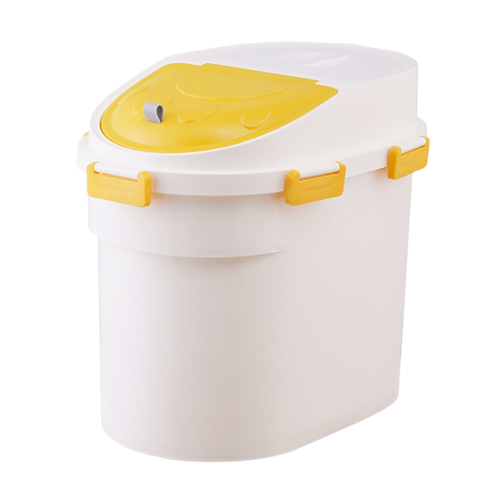 cat and dog Food Storage Box Compartment Holder Bucket, Manual Opening
