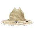 thumbnail image 3 of Panama Jack Kids Sun Hat - Straw Lifeguard, Surfboard Print Underbrim, UPF (SPF) 50+ UVA/UVB Sun Protection, 3 1/4" Brim, 3 of 3