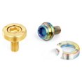 thumbnail image 3 of Titanium Alloy M8X15 Bicycle Hex Bolts for Bottom Bracket with Dust Cap Gasket Bike Parts- Titanium, 3 of 6