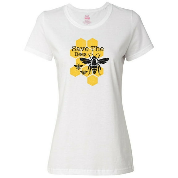 Inktastic Honeycomb Save the Bees Women's T-Shirt
