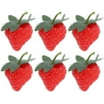 thumbnail image 1 of 6 Pcs Barrettes Uniques à la Fraise pour Femmes Partage avec des Amis, 1 of 8