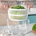 thumbnail image 4 of Large Salad Spinner with Lid Easy Press Vegetable Drainer Mixer for Kitchen Use Multifunctional Lettuce Dehydrator, 4 of 7