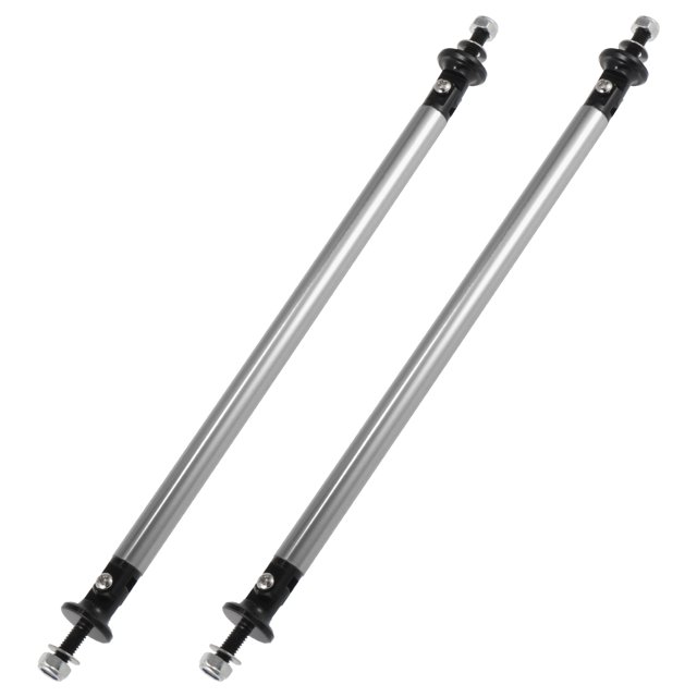 Unique Bargains 2pcs 200mm 7.87' Car Splitter Support Rods Adjustable Front Rear Bumper Lip Splitter Strut Rod Tie Support Bars Black