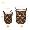 thumbnail image 5 of Bingfone Sunflowers With Skull And Hand Waterproof Foldable Laundry Hamper Bucket With Handles For Storage Bin,Clothes Hamper (Medium ), 5 of 8