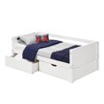 thumbnail image 1 of Camaflexi Daybed / Panel Headboard / Solid Wood / Drawers / White Finish - Twin, 1 of 4