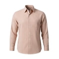 thumbnail image 5 of Ceisia Men's Slim Fit Long Sleeve Striped Button-Down Shirt Casual Summer Beach Top Khaki XXL Gifts, 5 of 5
