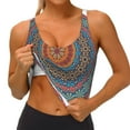 thumbnail image 3 of Uemuo Mandala Pattern Women's Sports Bra - High Impact Support, Breathable, and Comfortable Athletic Bra for Running, Yoga, and Workouts, 3 of 9