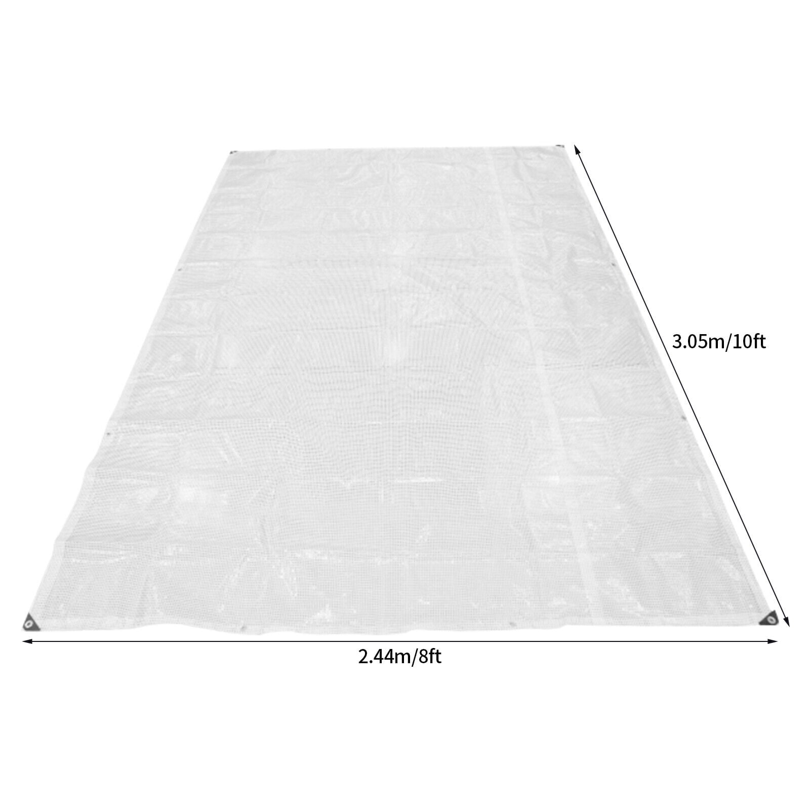 12 Mil Heavy Duty Waterproof Clear Mesh Tarp for UV Resistance