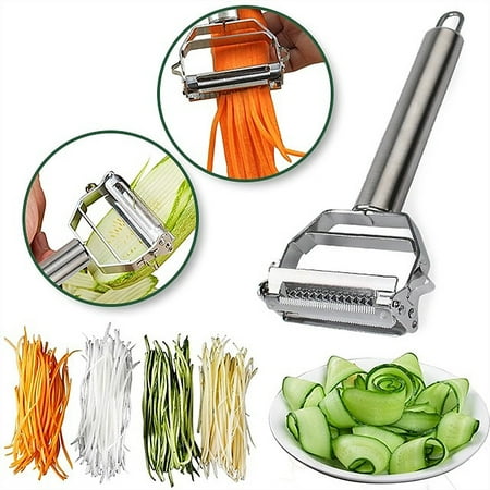 

amousa 2in1 Kitchen Accessories Cooking Tools Multifunction Stainless Steel Peeler