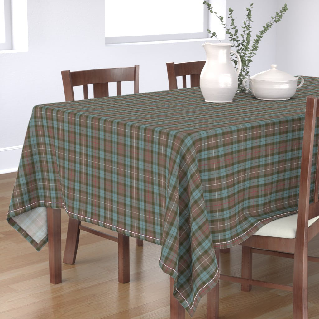 Christmas Tablecloth Cover Rectangle Square Scotland Checks Cotton Table Cover