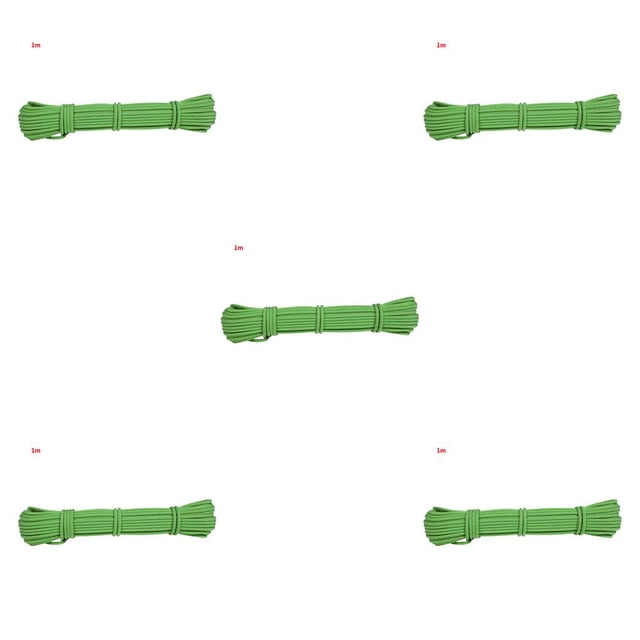 Eigraketly Cuerda de escalada portátil Cuerda de descenso antideslizante de 6 mm Accesorio de supervivencia para actividades al aire libre, 1 m, verde Type2 NO2 Eigraketly CBP155751