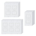 thumbnail image 1 of AMLESO 20 Pieces Wall Plate Outlet Sealers Socket Covers Outlet Insulation, 1 of 8