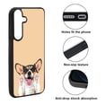 thumbnail image 2 of WIRESTER Shockproof Soft Rubber Cover Case for Samsung Galaxy S25 6.2" 2025, Black Tan Pembroke Welsh Corgi Dog On Sunset Background, 2 of 5