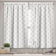 thumbnail image 2 of Ambesonne Venus Valance & Curtain, Female Head Doodle, 55"x30", Dust and White, 2 of 7